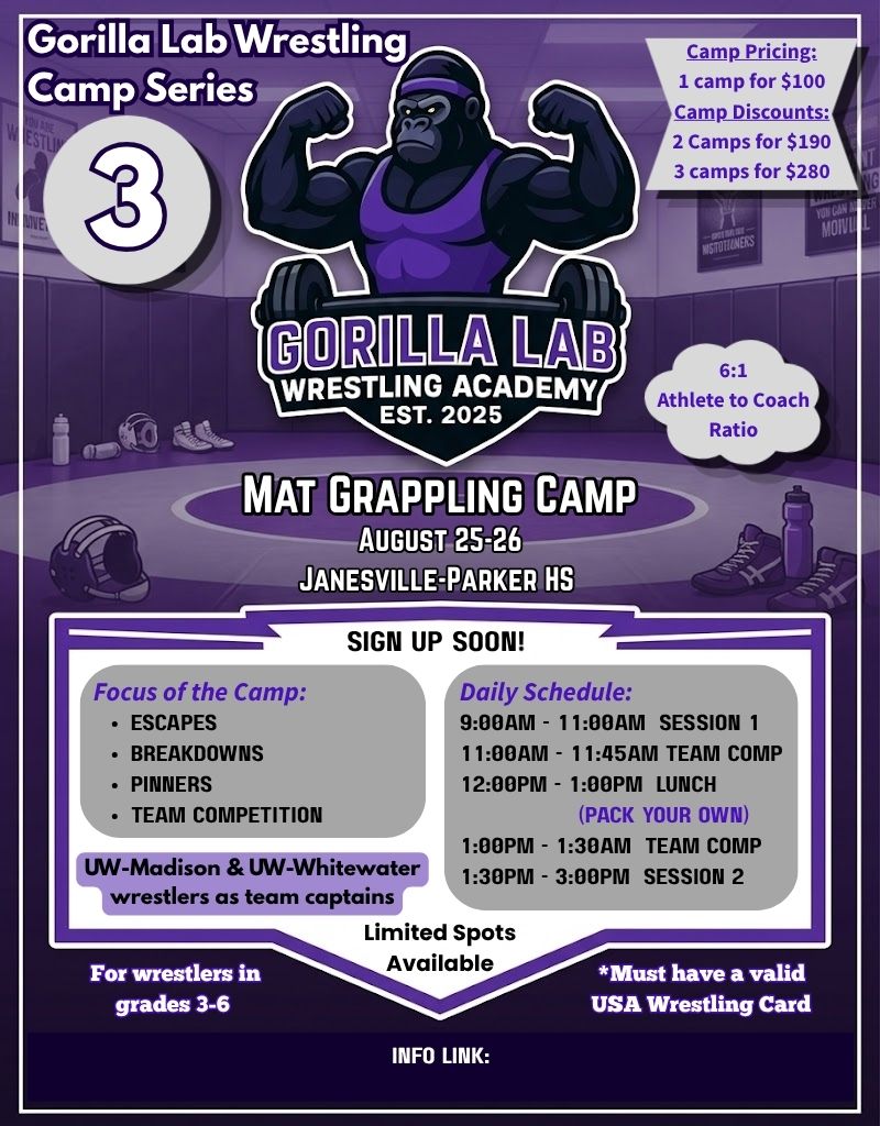 Mat Grappling Camp flyer